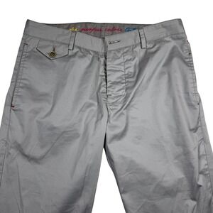 Manuel Ritz Pants Size 30 Gray Cotton Blend Trousers Casual Menswear‎
